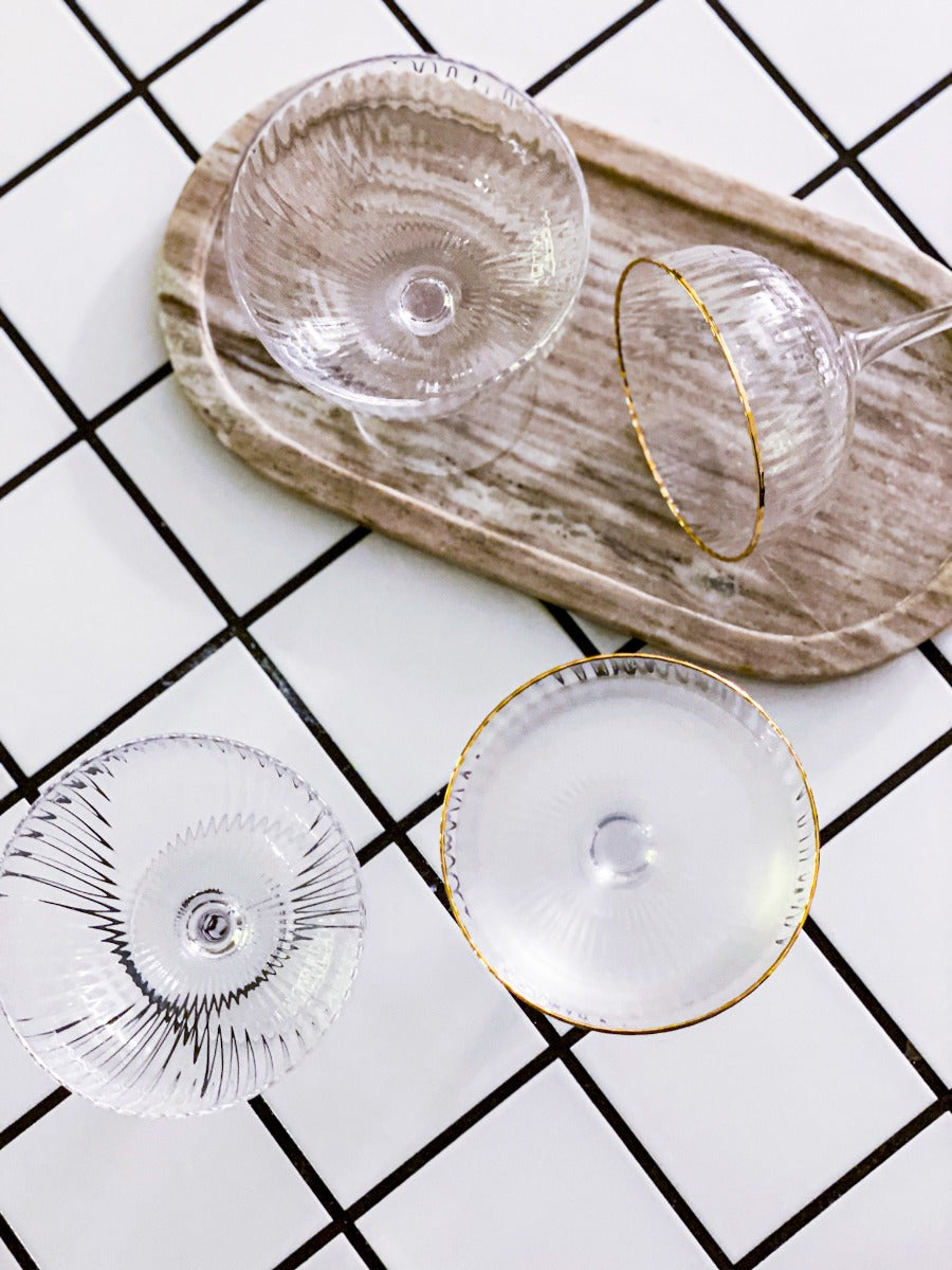 Lyngby Glas Palermo Cocktailglas, guld - 4 stk. - Bahne